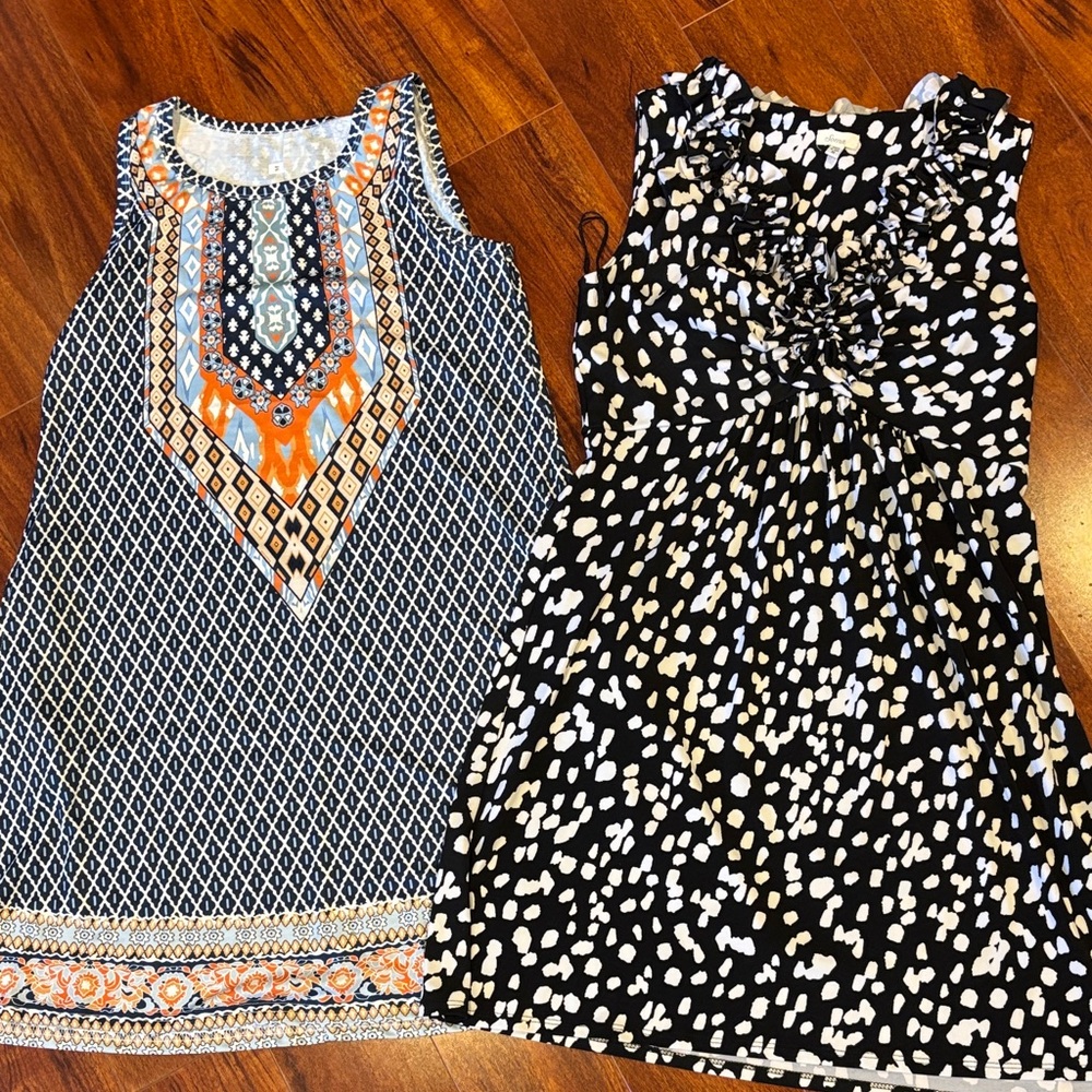 Soma Women's Dresses in Black, Blue, and Orange